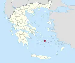 Naxos within Greece