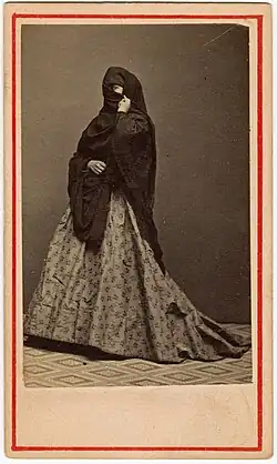 C. Clavijo, Unidentified woman, after 1868, carte de visite (Peru)