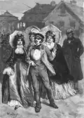 Polish noble Witebski family on a visit to Ezofowiczs