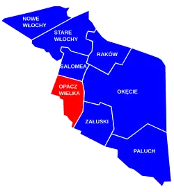 Opacz Wielka within the Włochy district.