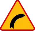 A-1 "dangerous curve to the right"