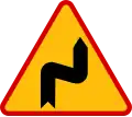 A-3 "dangerous curves — first to the right"