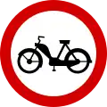 B-10 "no entry for mopeds"
