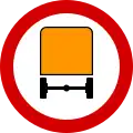 B-13a "no entry for vehicles carrying hazardous goods"