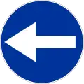 C-3 "turn left before the sign"