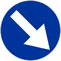 C-9 "keep right"