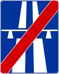 D-10 "end of motorway"" (formerly used )