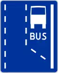 D-11 "beginning of bus lane"
