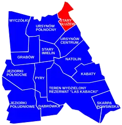Stary Służew within the Ursynów district.