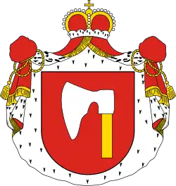 Herb Ossoliński (Topór)