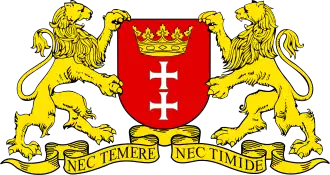 Shield of the city of Gdańsk