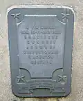 91 Saska Street: Commemorative plaque
