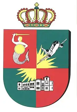 The palace depicted on the coat of arms of the Włochy district.