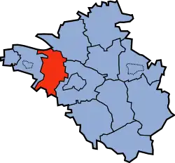 Location of Gmina Dębe Wielkie