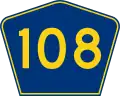 Highway 108 marker