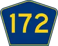 Highway 172 marker