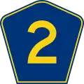 Highway 2 marker