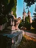 View of the church from the statue of deacon Coresi