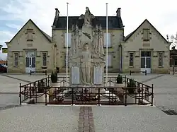 War memorial and town hall
