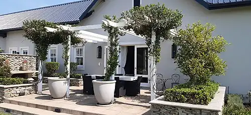 Pergola with creepers