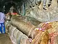 Reclining Vishnu at Undavalli.