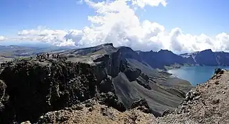 Cliff near the lake