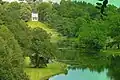 Image 19Painshill Park in Cobham has follies on natural, but landscaped slopes by part of the Mole disguised as ornamental lakes and the Great Cedar thought to be the largest Cedar of Lebanon in Europe. In the mid-north of the county. (from Portal:Surrey/Selected pictures)