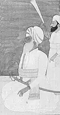 Painting of possibly Amar Singh Kingra with attendant, mid-late eighteenth century