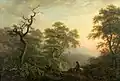 Landscape with a Man on a Horse by Nicholas Pocock (donated by Lady Ghislane Foley).