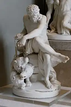 Pluton enchaînant Cerbère by Augustin Pajou