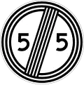 End of speed limit, return to national applicable limit
