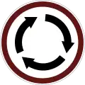 Mandatory roundabout