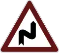 Dangerous curve, first to the left