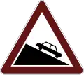 Steep descent