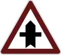 Minor road crossing ahead