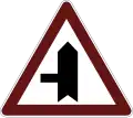 Minor side road ahead