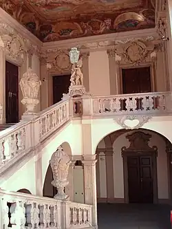Staircase of the Clam-Gallas Palace in Prague by Johann Bernhard Fischer von Erlach, 1714–1718