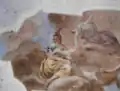 Fresco on the ceiling of the hall - Right side
