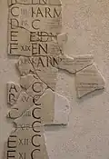 Detail of the Fasti Prenestini