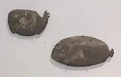 Simple animal-shaped cosmetic palettes. Tomb T4, Naqada, dated Naqada IIB