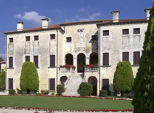 One of the first works by Palladio, Villa Godi (begun 1537)