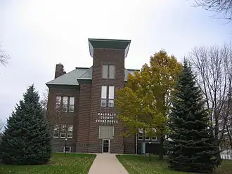 The Palo Alto County Courthouse in Emmetsburg