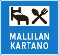 Information sign for services