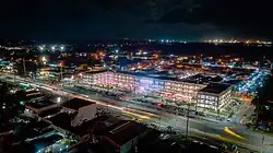 Panabo City downtown at night with its newly established LGU-owned Market Complex