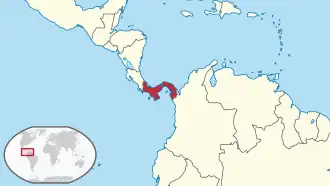 Panama within Central America