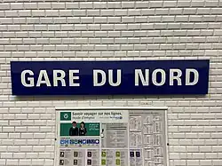 Platform signage