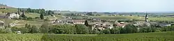A panoramic view of Chénas