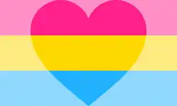 Panromantic pride flag