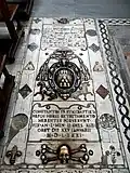 The slab of Paolo Montorio.