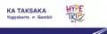 Nmaeplate of the Taksaka train with the Hype Trip logo (23 September 2022 - 17 January 2024)
